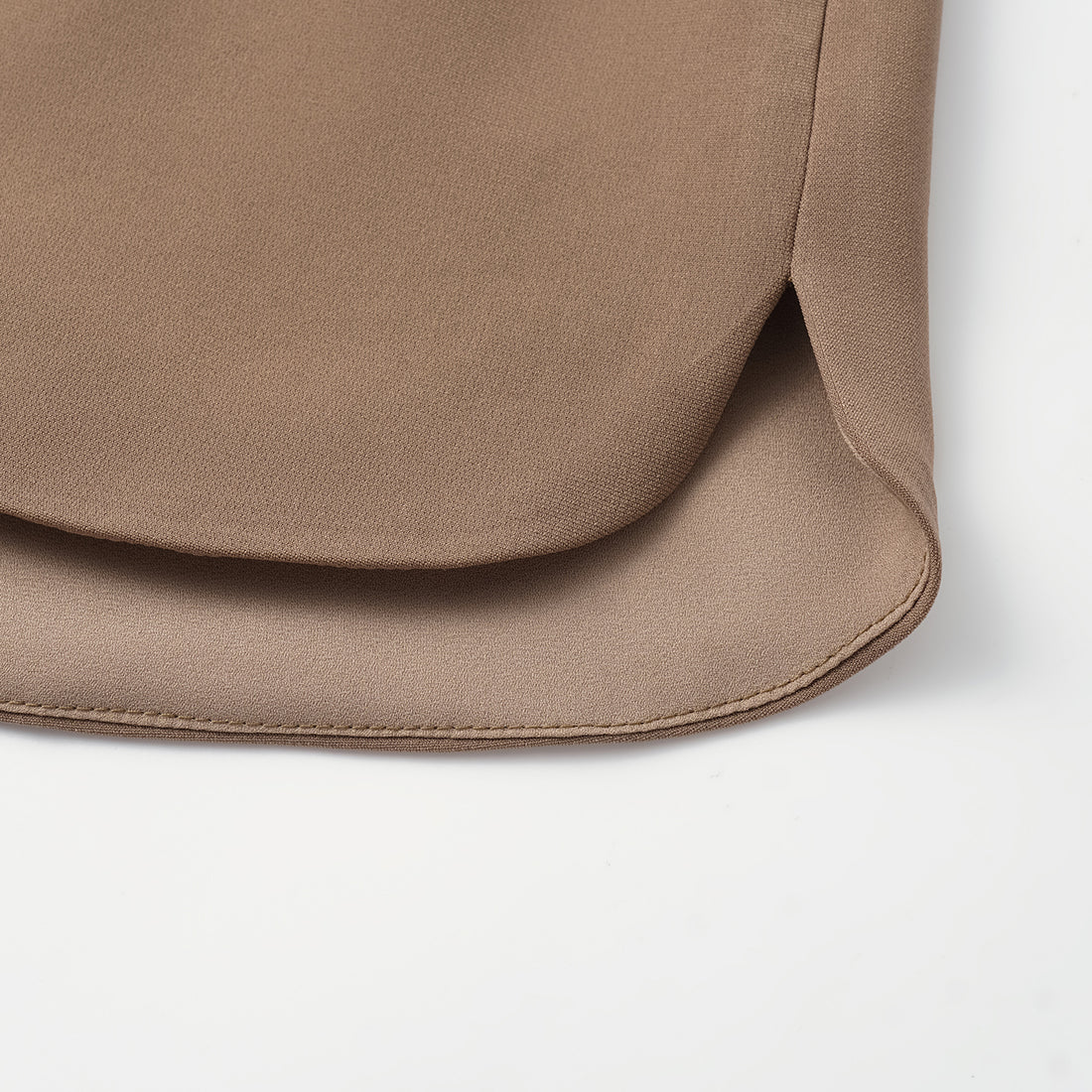 "Easy-go Chic" Textured Acetate Blazer/Shorts Set—Mocca