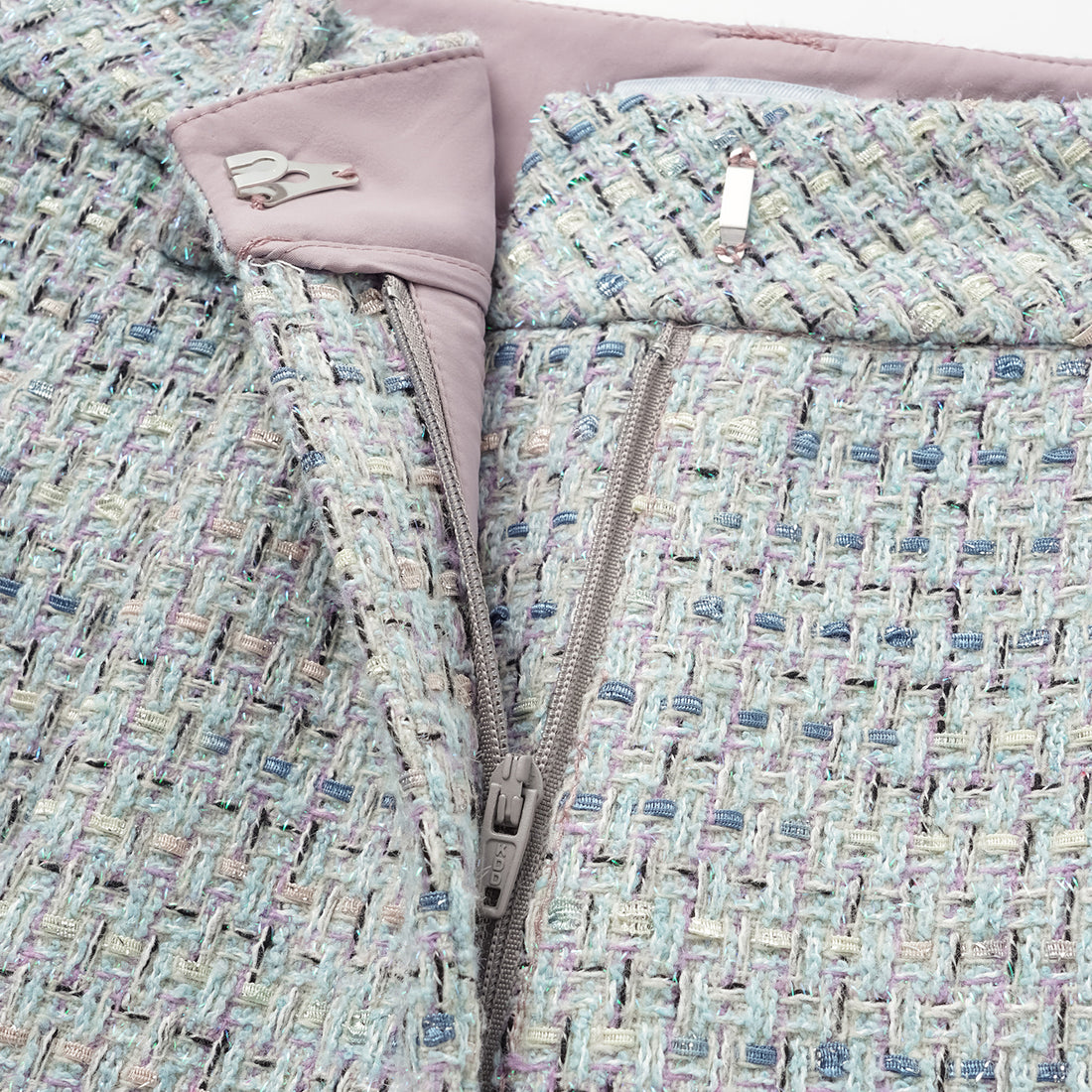 "Chelsea Citywalk." Tweed wide-leg trousers—Mojito