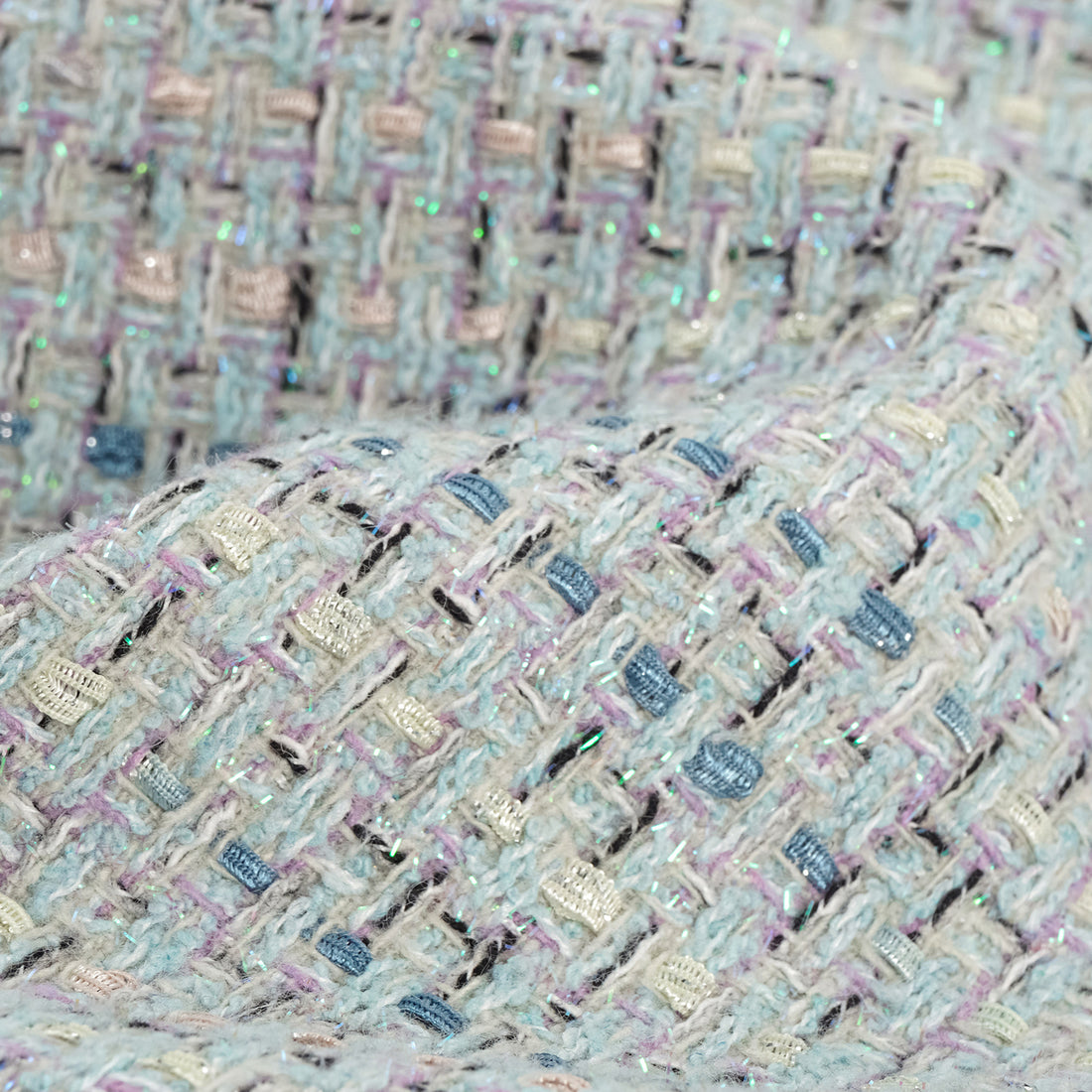 "Chelsea Citywalk." Tweed wide-leg trousers—Mojito