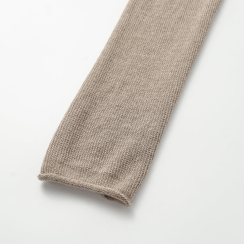 "Winter Diary" Silk Cashmere Basic Top - Brown