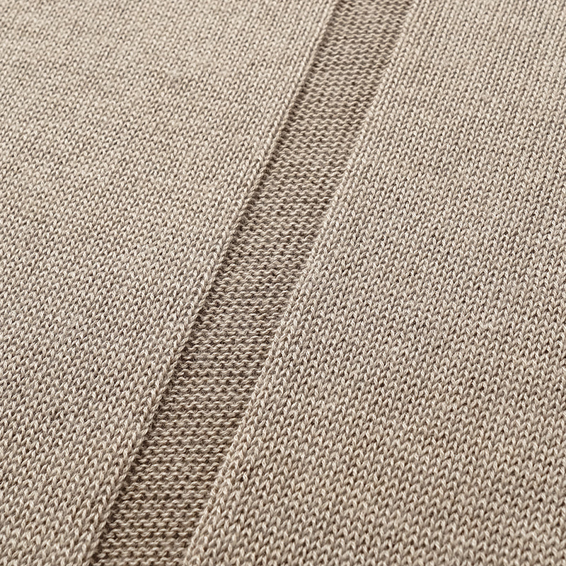 "Winter Diary" Silk Cashmere Basic Top - Brown