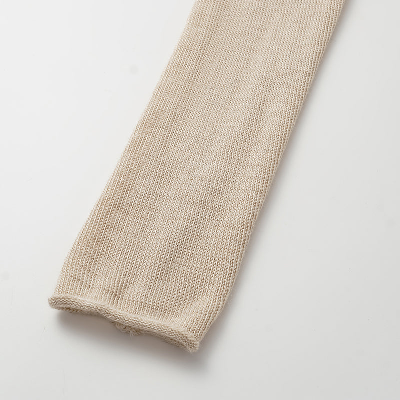 "Winter Diary" Silk Cashmere Basic Top - Beige