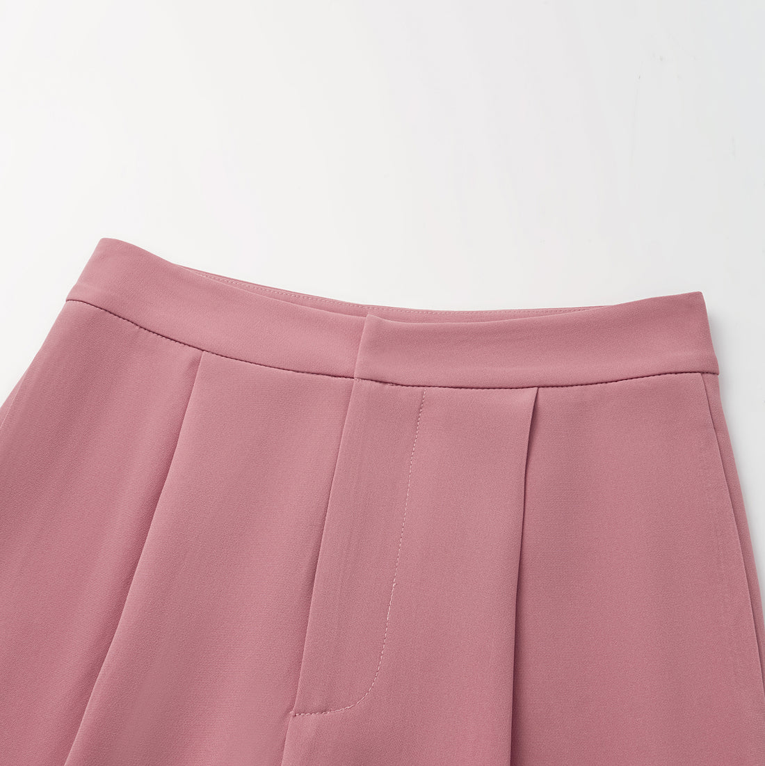 "Easy-go Chic" Textured Acetate 3D Tailored Wide Pants—Dusk
