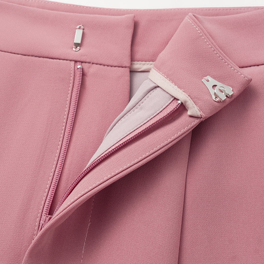 "Easy-go Chic" Textured Acetate 3D Tailored Wide Pants—Dusk