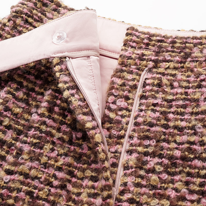 "Afternoon in Los Angeles" Tweed Shorts—Cinnamon Roll