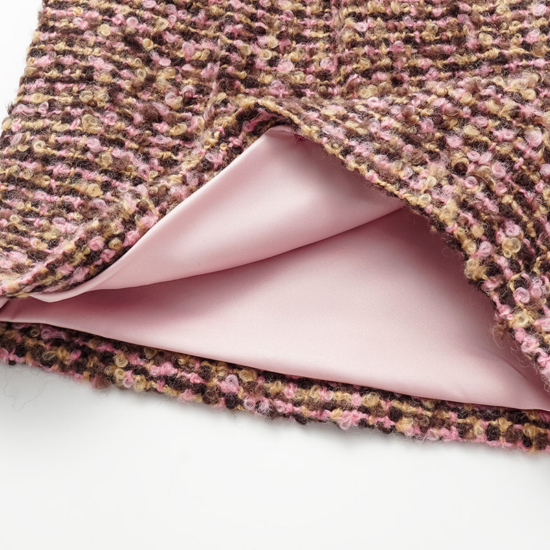 "Afternoon in Los Angeles" Tweed Shorts—Cinnamon Roll