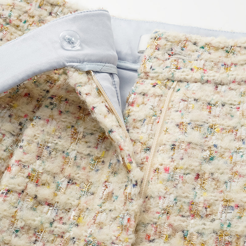 "Afternoon in Los Angeles" Tweed Shorts - Sprinkle