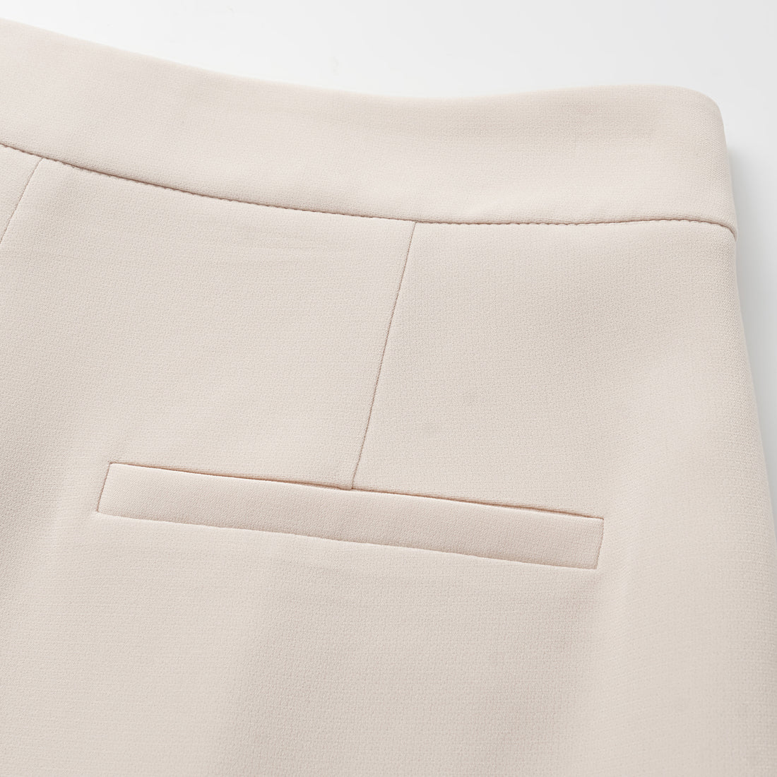 "Easy-go Chic" Textured Acetate 3D Tailored Wide Pants—Beige