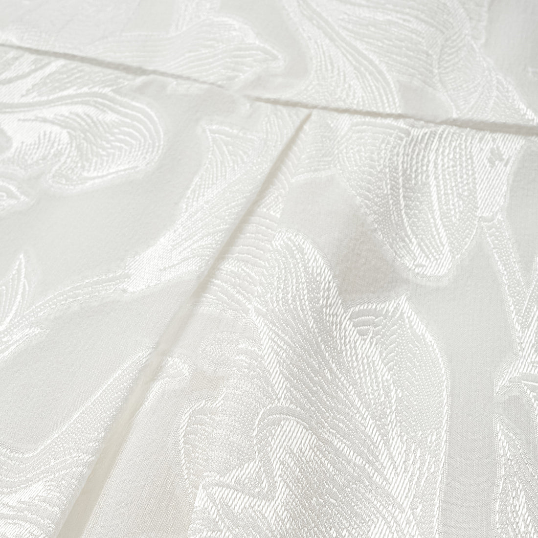 "Imperial Garden teatime" Italian devoré jacquard leg-of-mutton sleeve shirt