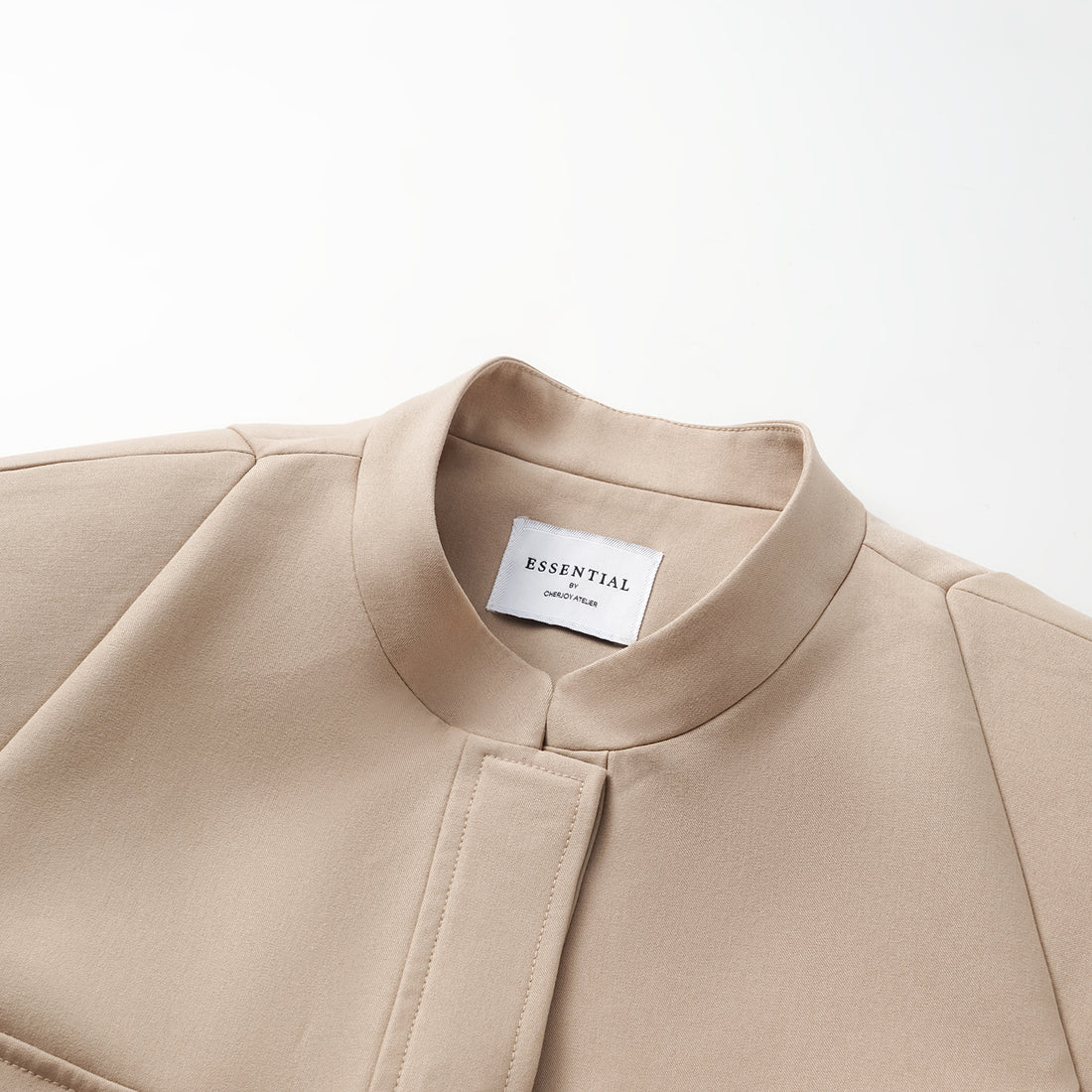 "Weekend at Monaco." Italian Textured Hunting Vest - Taupe