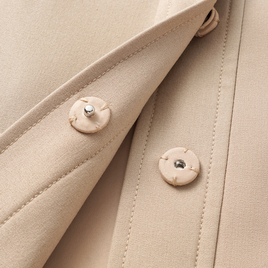 "Weekend at Monaco." Italian Textured Hunting Vest - Taupe