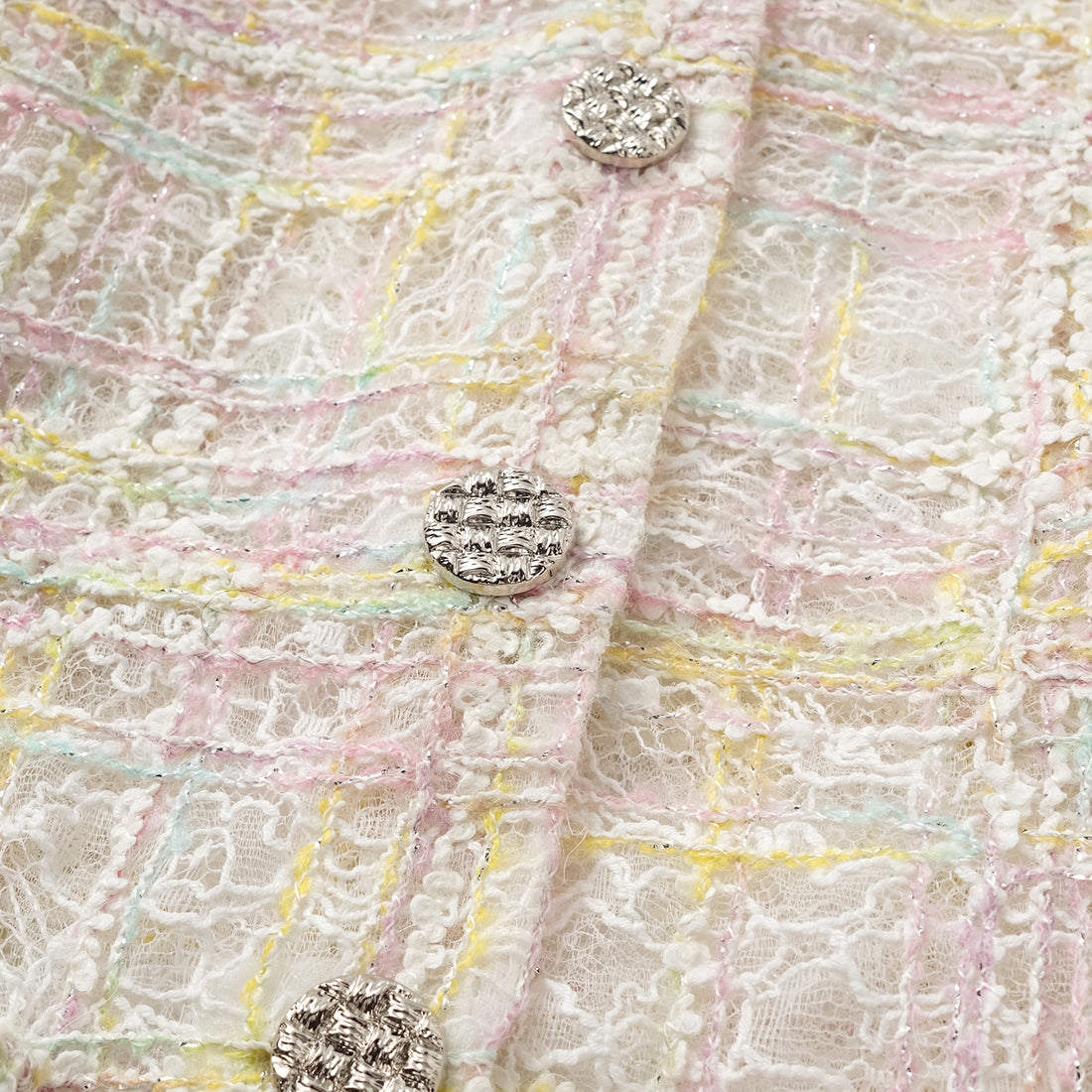 "Quiet Mastery." Lace vest made with special craftsmanship from top French craft workshop