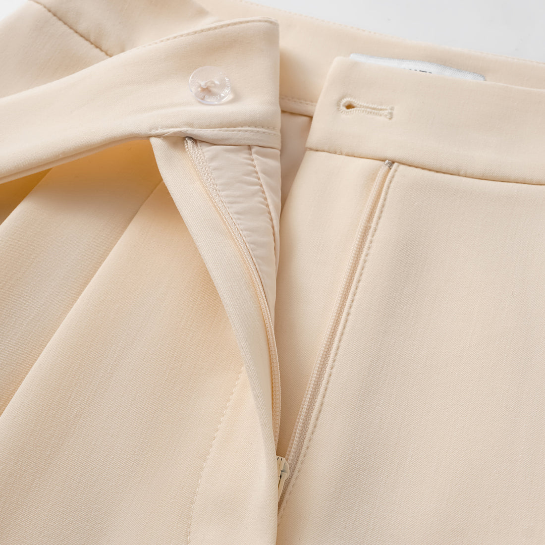 "Weekend at Monaco." Italian Textured Shorts—Beige