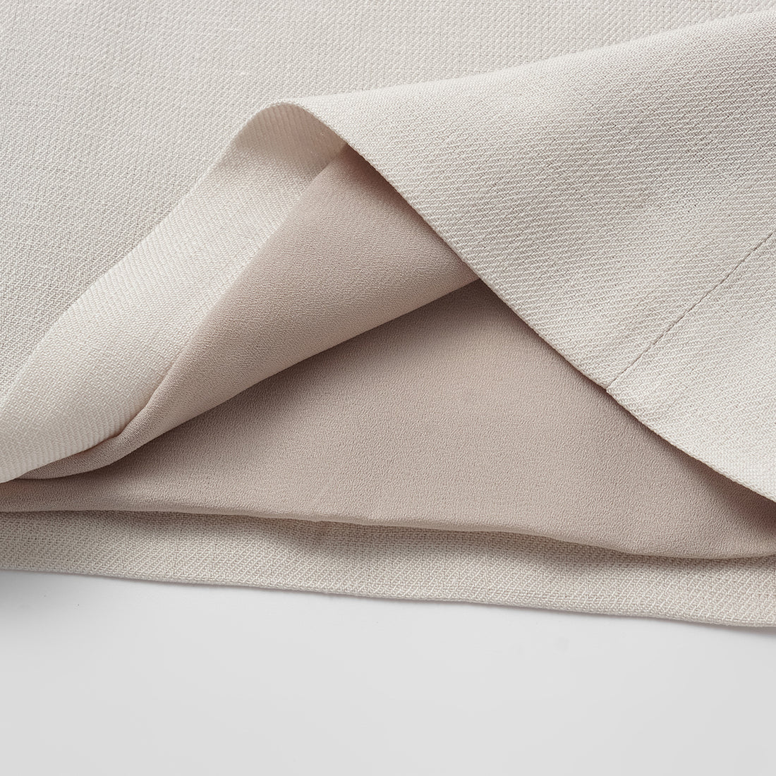 "Weekend at Monaco." Special bamboo texture acetate casual flared pants - Beige