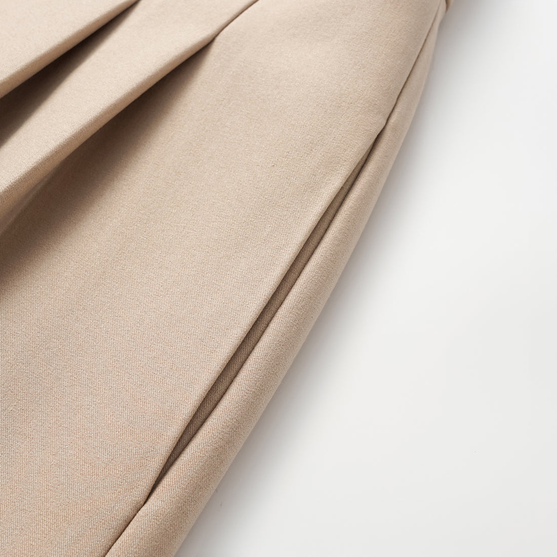 "Weekend at Monaco." Italian Textured Shorts—Taupe