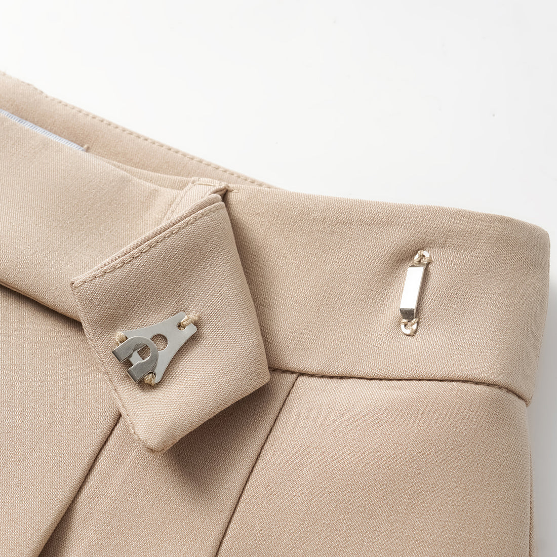 "Weekend at Monaco." Italian Textured Shorts—Taupe