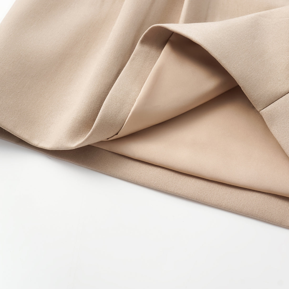 "Weekend at Monaco." Italian Textured Shorts—Taupe
