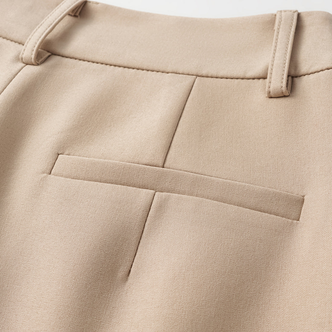 "Weekend at Monaco." Italian Textured Shorts—Taupe