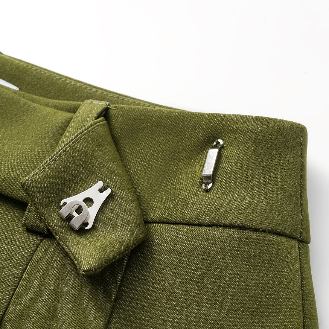 "Weekend at Monaco." Italian Textured Shorts—Pistachio