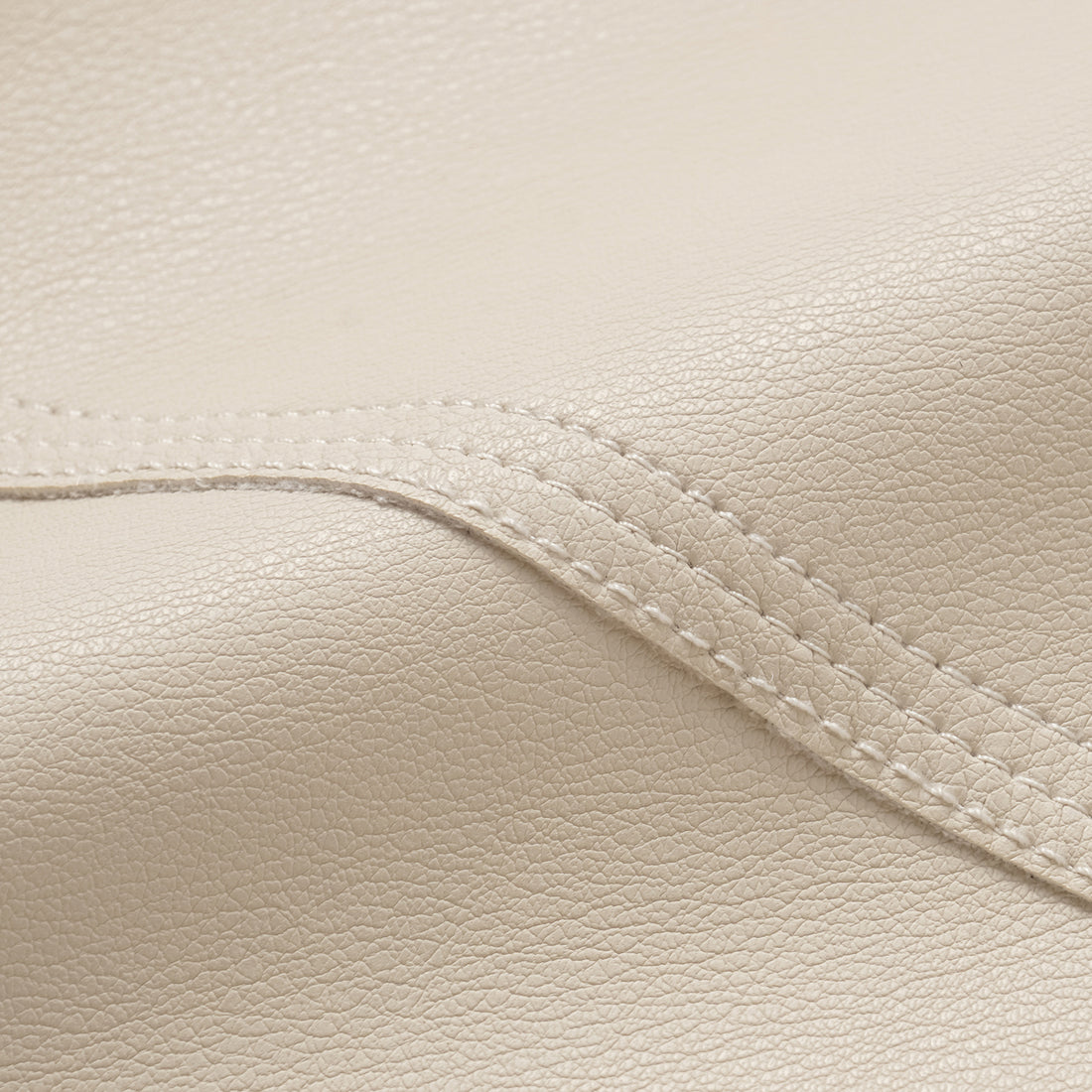 Easy-go Chic” Vegan Leather Cropped Pants—Cream White