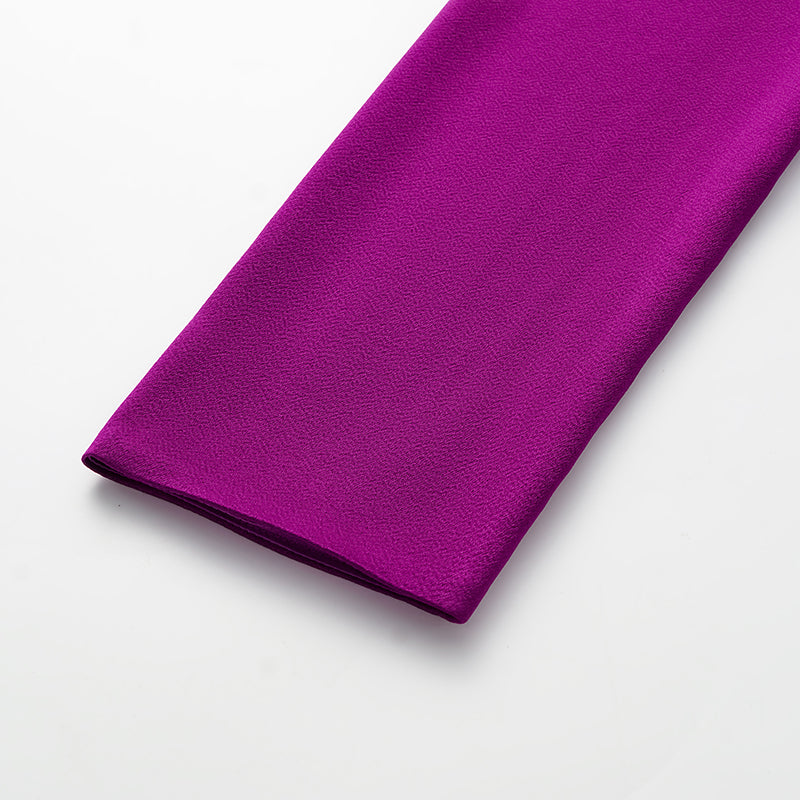 “Mayfair Datenight.” Crystal scale acetate Hepburn collar top - pink