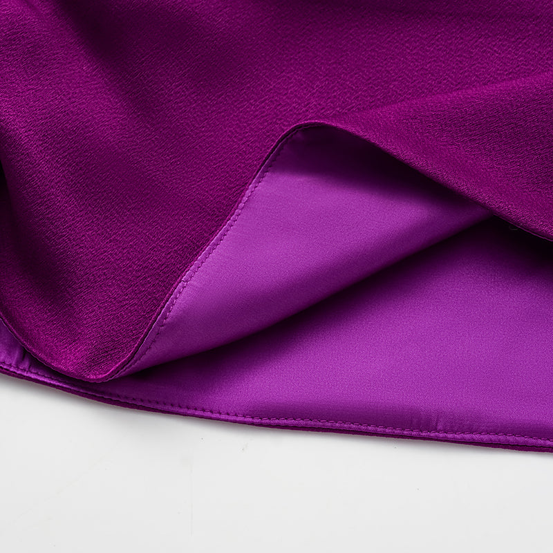 “Mayfair Datenight.” Crystal scale acetate Hepburn collar top - pink