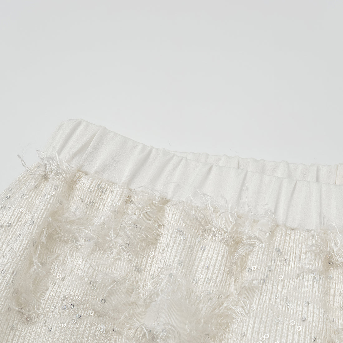 "Imperial Garden Teatime" Italian Feather Embroidery Tassel Craft Wide Leg Trousers - Yunyu
