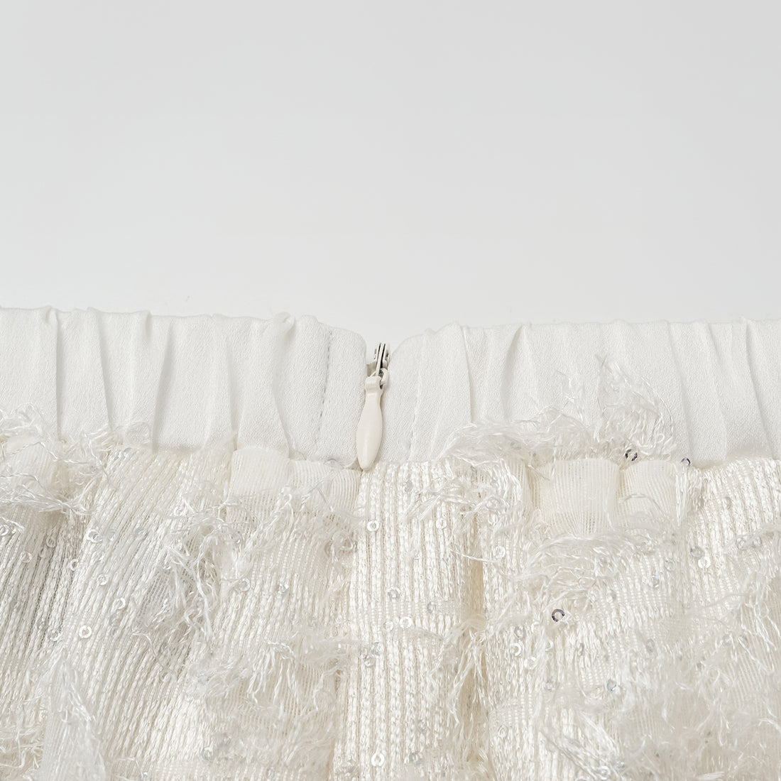 "Imperial Garden Teatime" Italian Feather Embroidery Tassel Craft Wide Leg Trousers - Yunyu