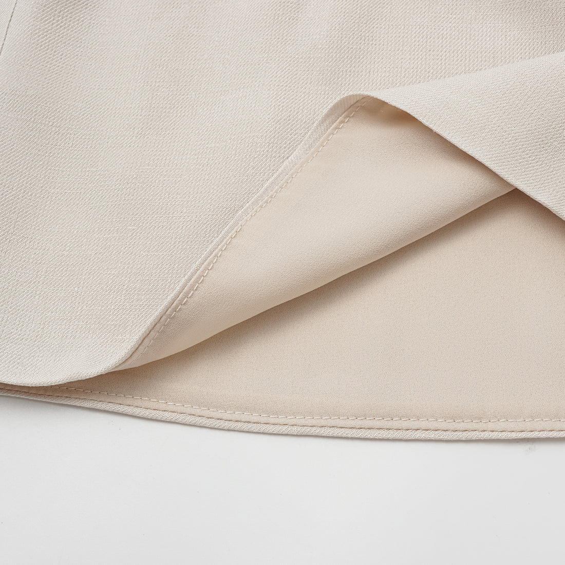 "Intellectual Moment" Special Silk and Bamboo Texture Acetate Shorts - Cha Xi