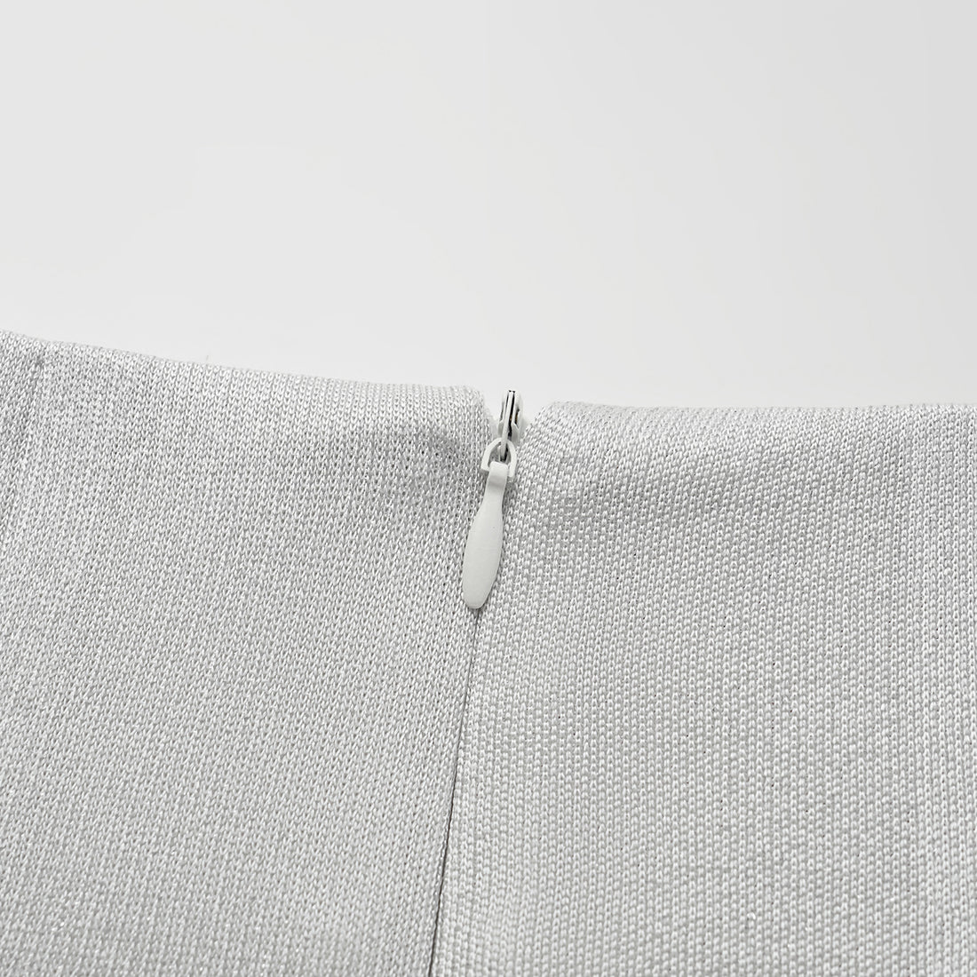 'Easy Go Chic' Acetate Knit Pencil Skirt - Silver