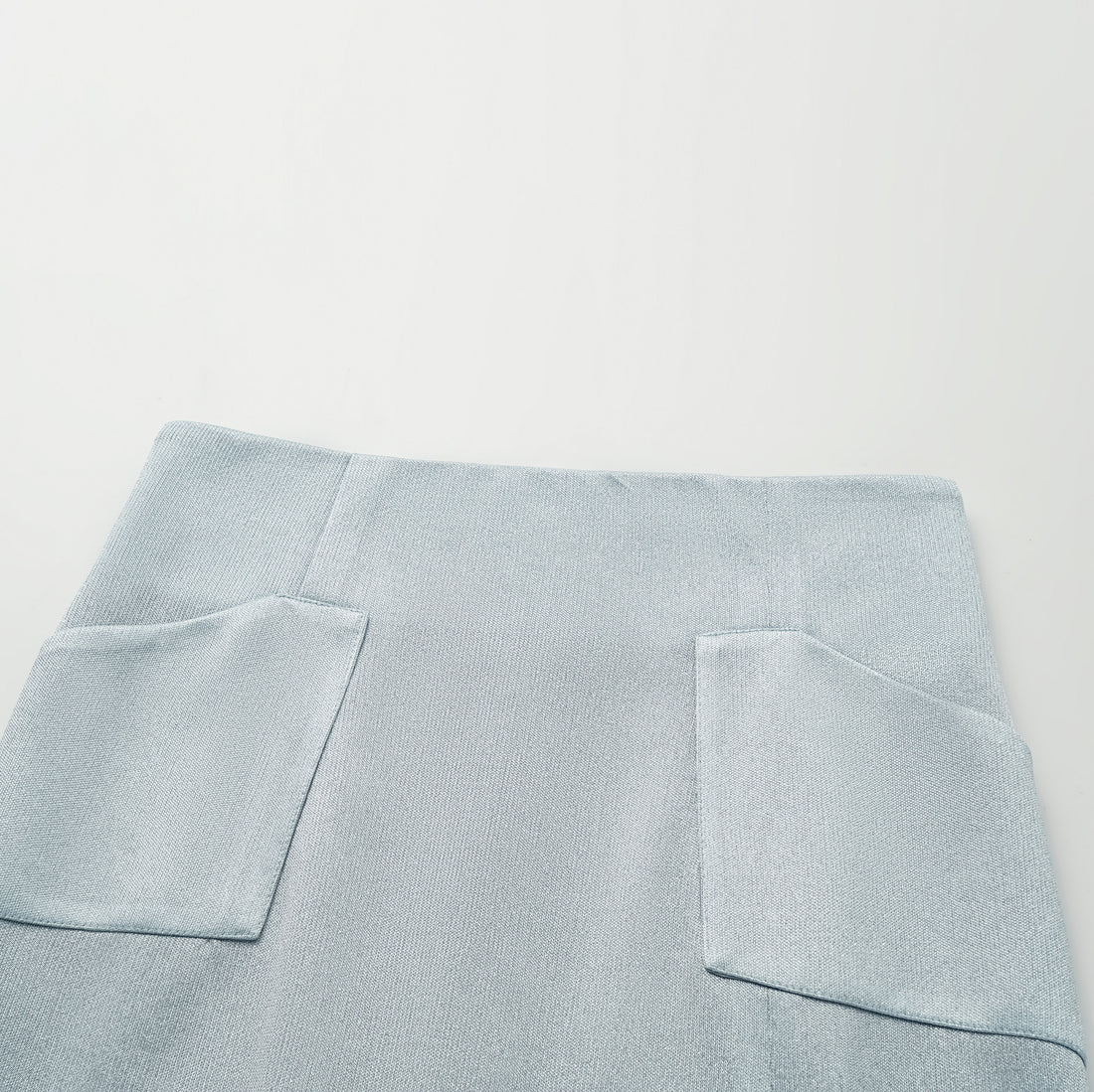 'Easy Go Chic' Acetate Pencil Skirt - Light Blue