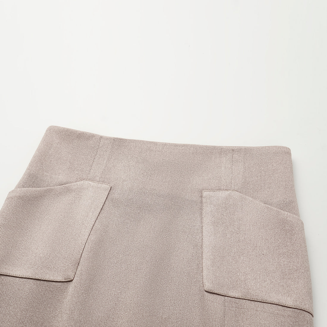 'Easy Go Chic' acetate pencil skirt — Coffee