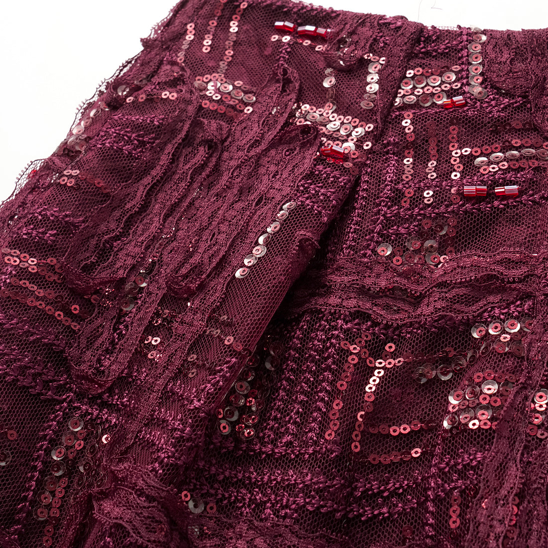 "Imperial Gala" Luxury Lace Art Beaded Shorts - Yanxia Hanchun
