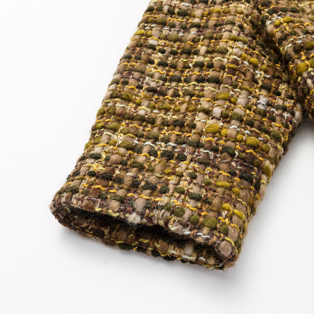 "Knightsbridge citywalk." Italian tweed slim-fit blazer