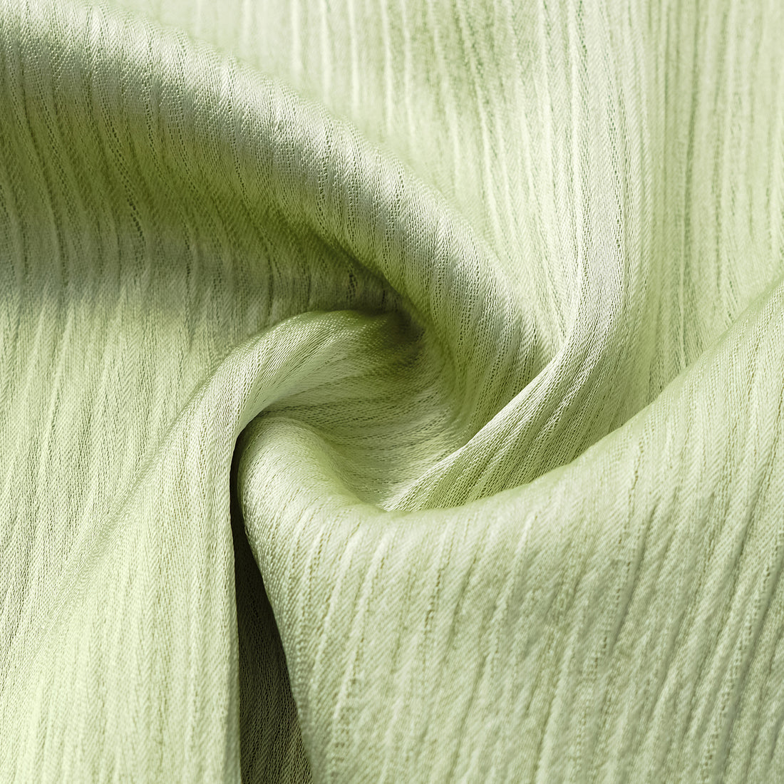 "Easy Go Chic" Korean Pleated Fabric Pencil Skirt - Bubble Green