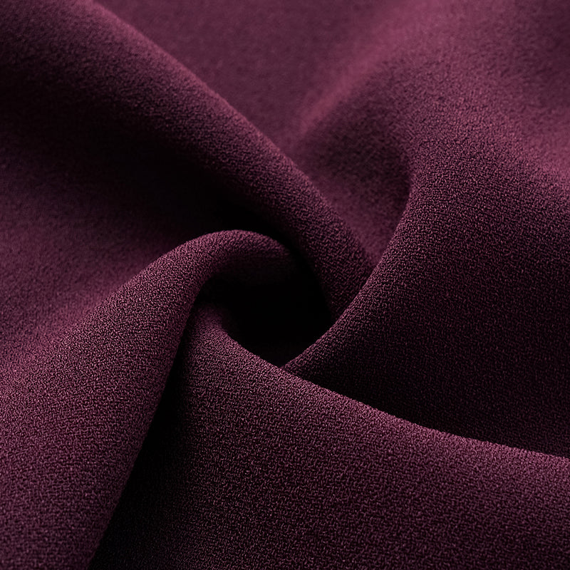 "Daytime Elegance" Textured Acetate Special Cut Pencil Skirt - Grape Purple