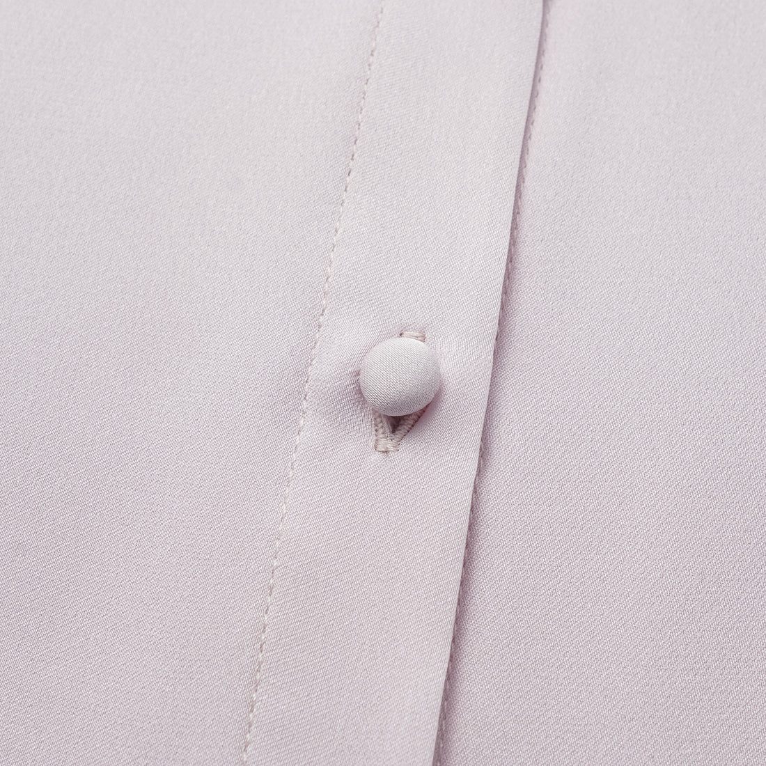 "Autumn" 100% silk chiffon Chinese style three-quarter sleeve shirt - cherry blossom pink
