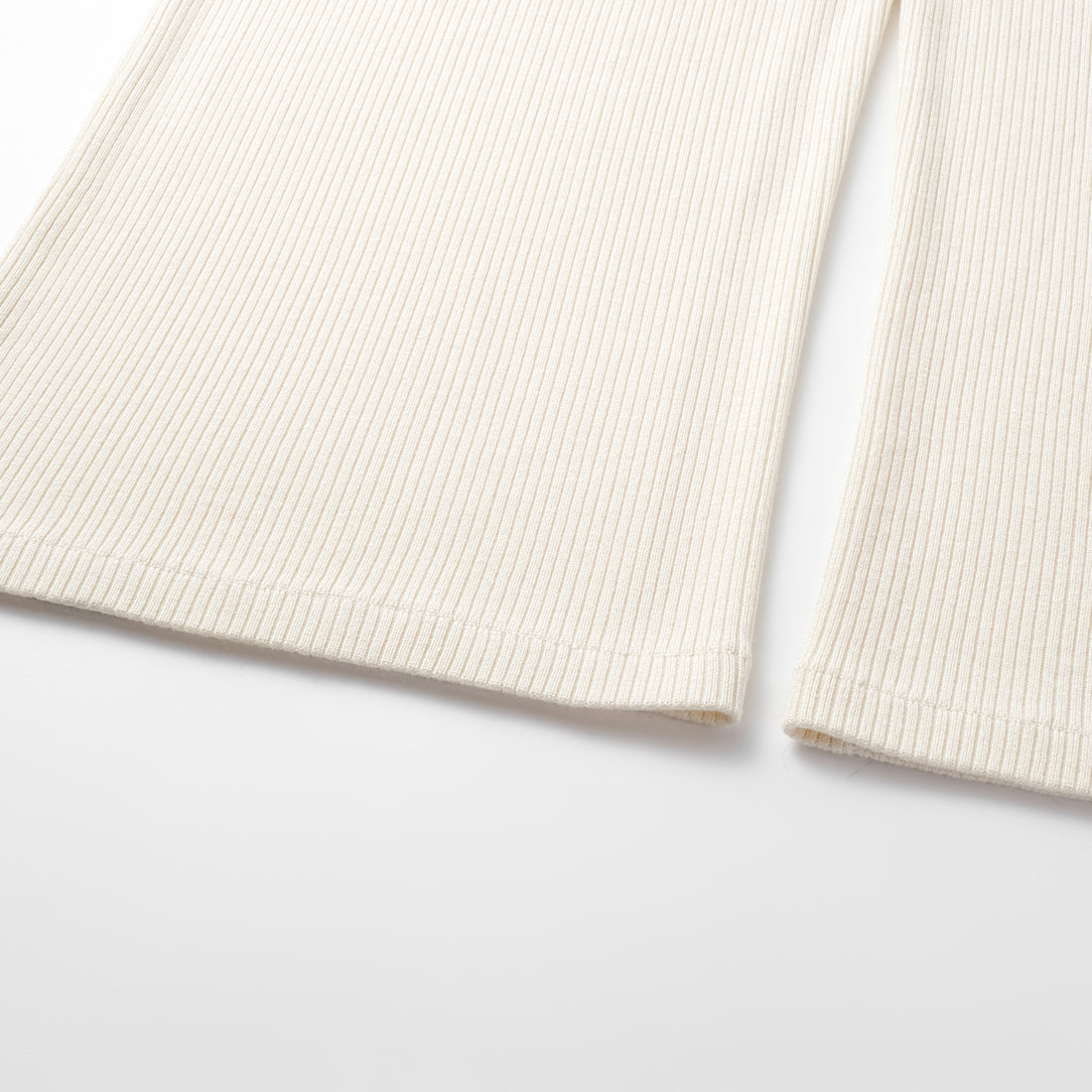 "Spring diary." Silk Cashmere knitted three-dimensional pleated wide-leg pants—Ivory