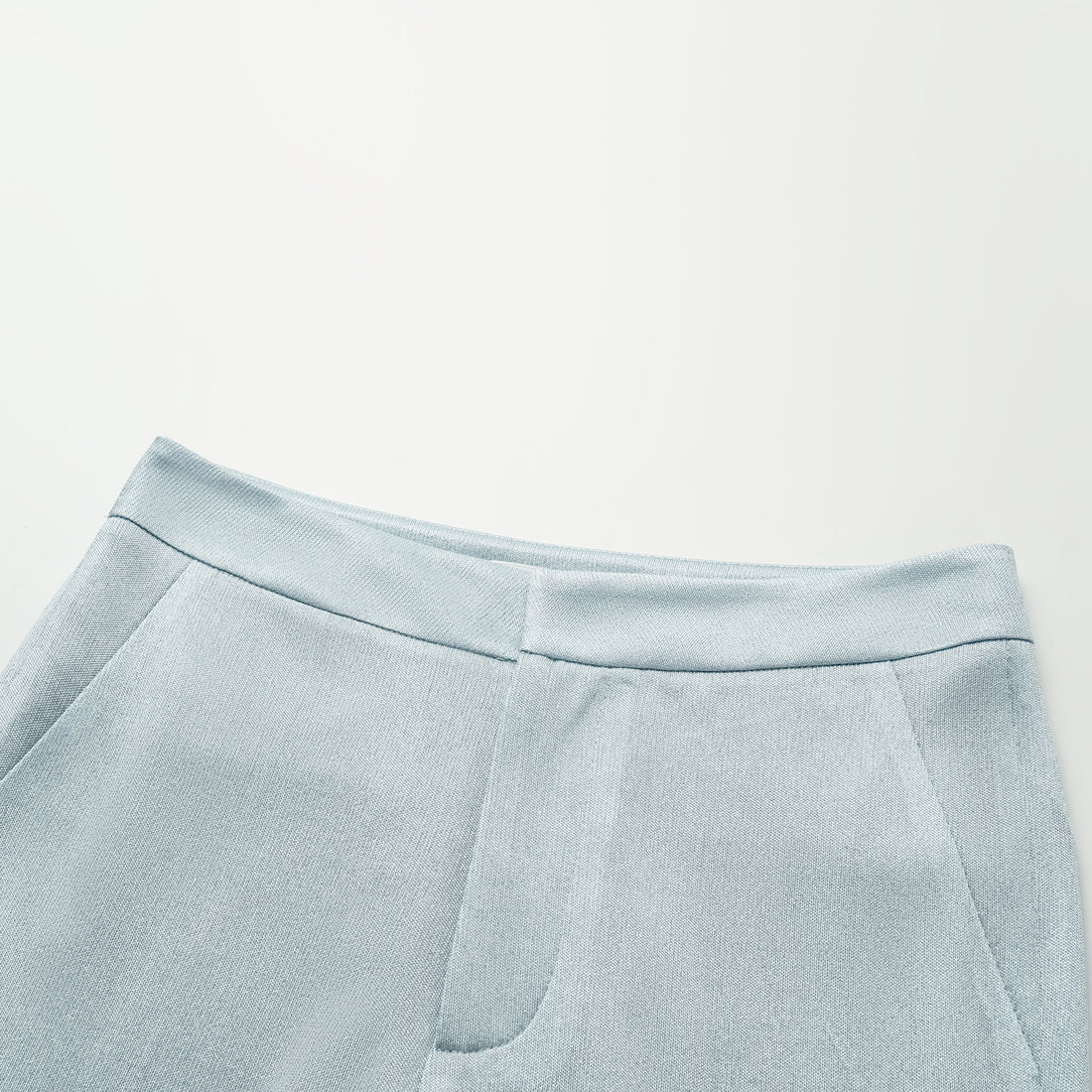 'Easy Go Chic' acetate jersey flared pants - light blue