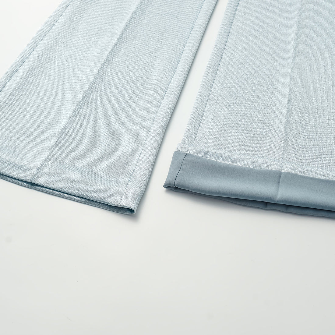 'Easy Go Chic' acetate jersey flared pants - light blue