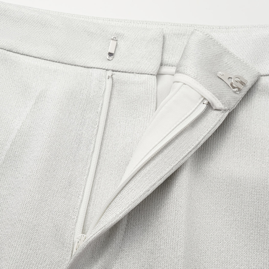 'Easy Go Chic' acetate jersey flared pants - Silver