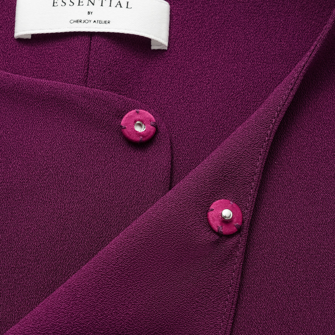"Autumn" Light Chinese Style Short Sleeve Shirt - Purple