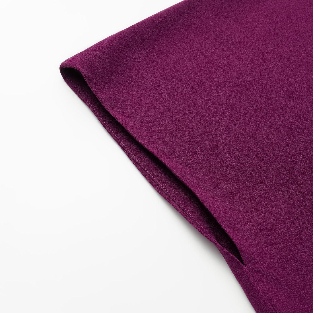 "Autumn" Light Chinese Style Short Sleeve Shirt - Purple