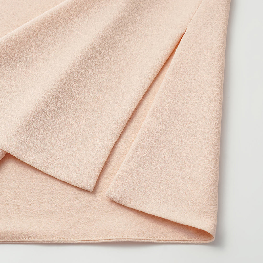 "Autumn" Light Chinese Style Short Sleeve Blouse - Nude