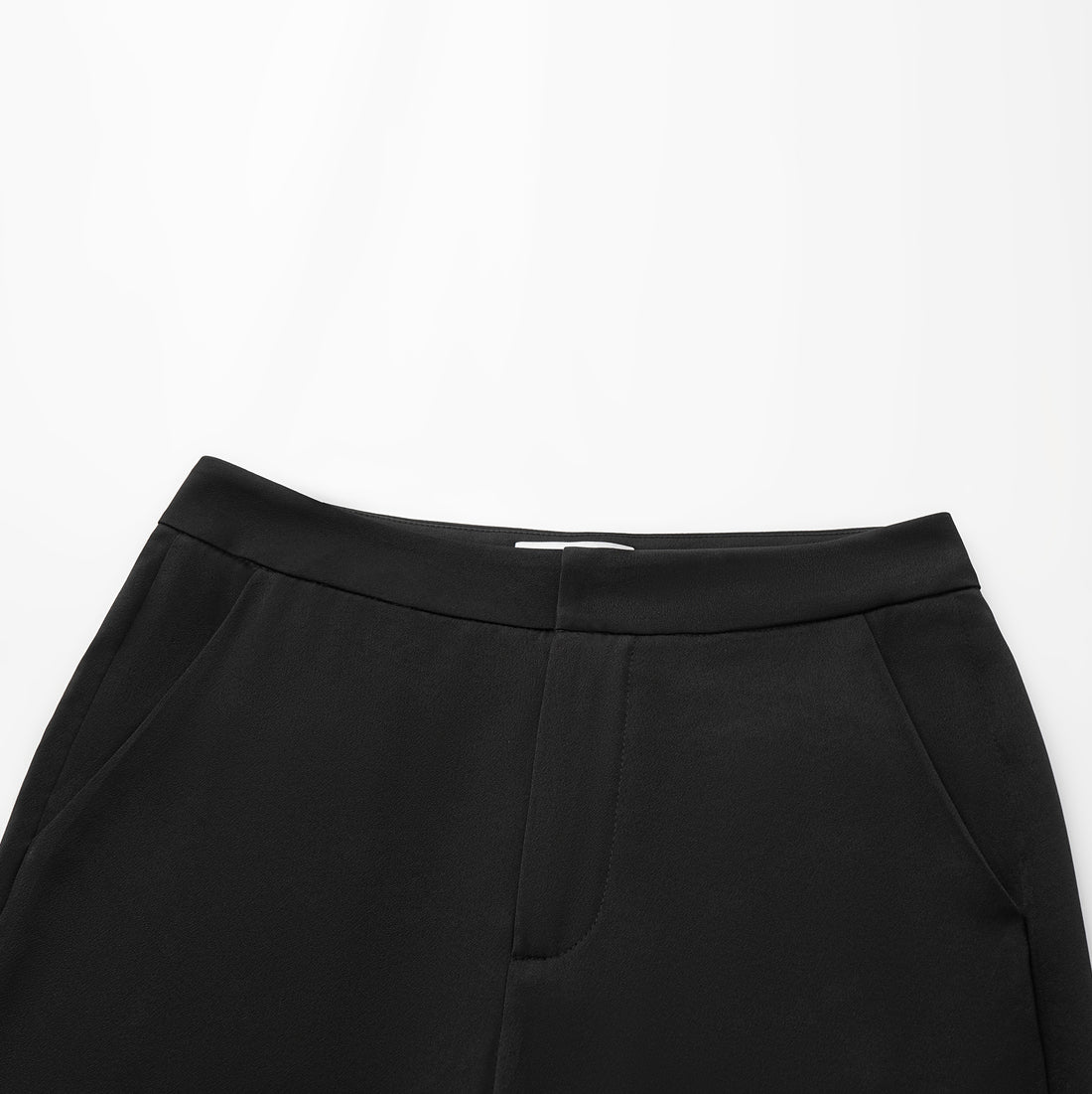 "Speak Sleek." 醋酸美腿濾鏡喇叭褲 — Black
