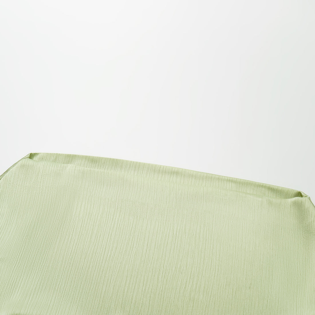 "Easy Go Chic" Korean Pleated Fabric Off-shoulder Top - Bubble Green