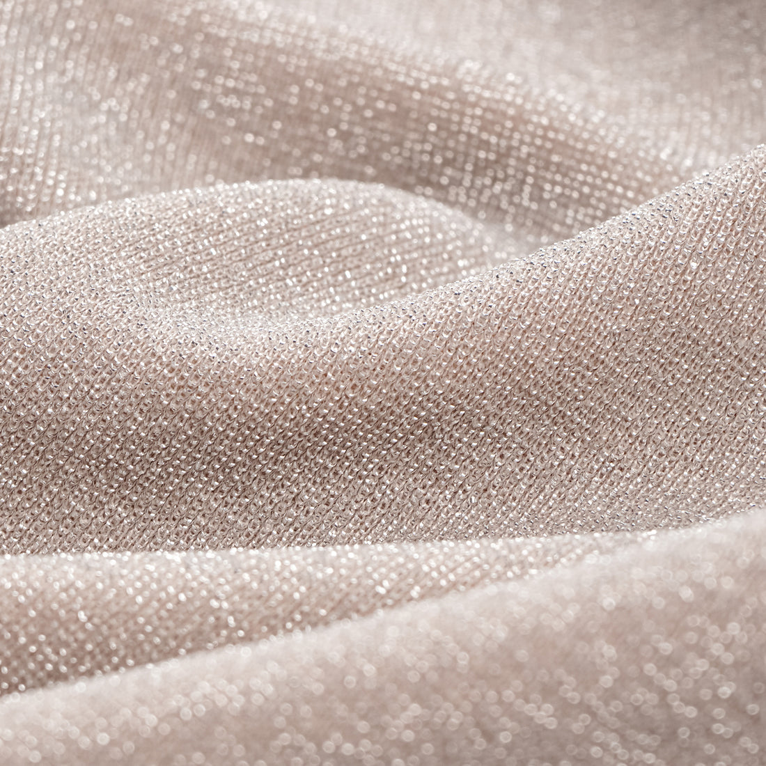 "Easy-go Chic" Silver Weave Elastic Fit Flare Pants—Pink
