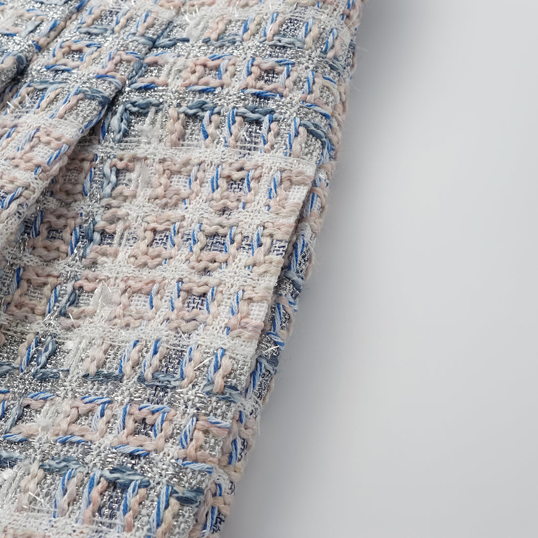 "Westminster Weekdays" Light Tweed Shorts—Blueberry Biscuit