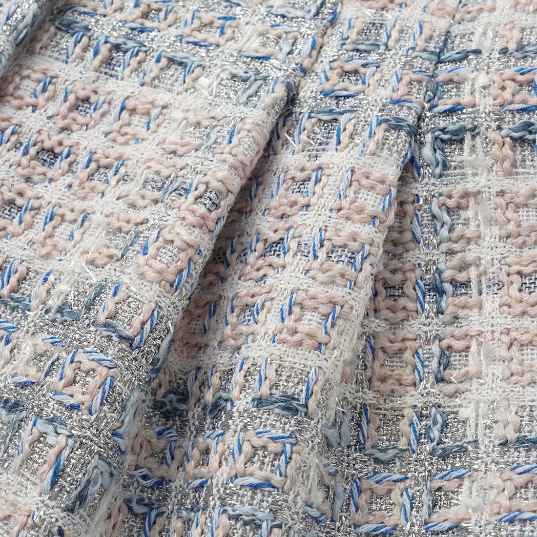 "Westminster Weekdays" Light Tweed Shorts—Blueberry Biscuit