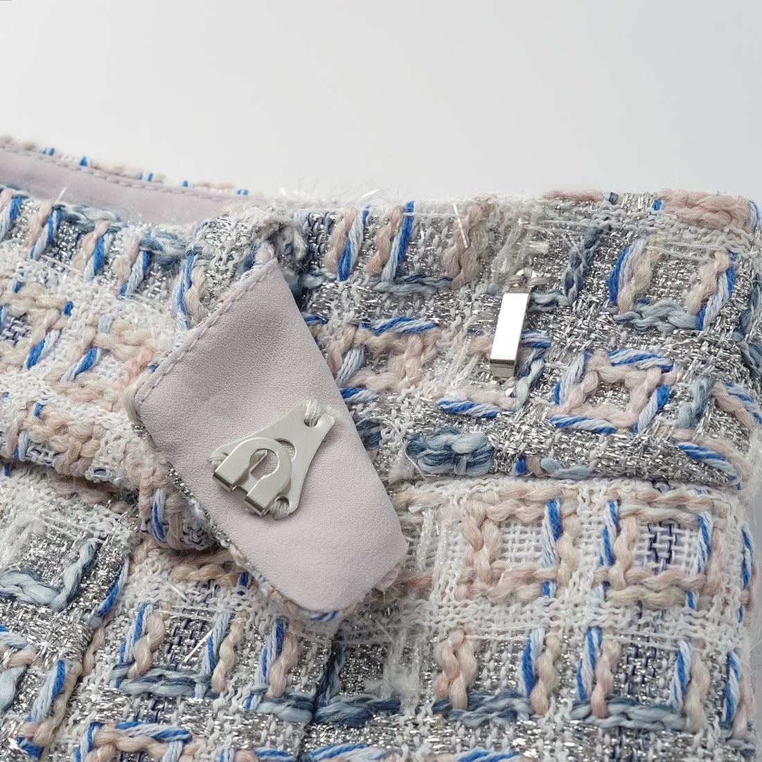"Westminster Weekdays" Light Tweed Shorts—Blueberry Biscuit